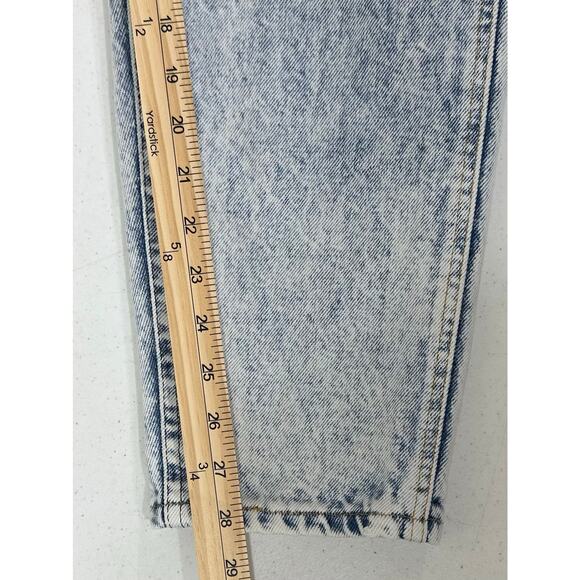Vintage Womens Lee Jeans Size 26x28 Stonewash Tapered High Rise Rigid 80s - Picture 8 of 8